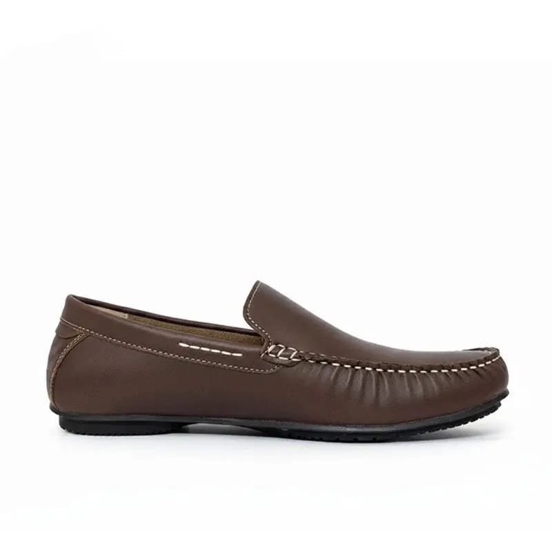 Classic Brown Leather Loafers - Image 3