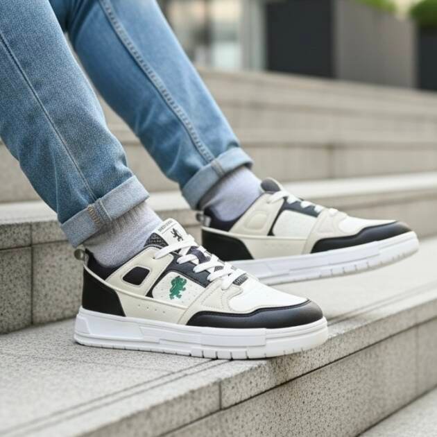 Casual Street Sneakers RSL-0587 White & Black