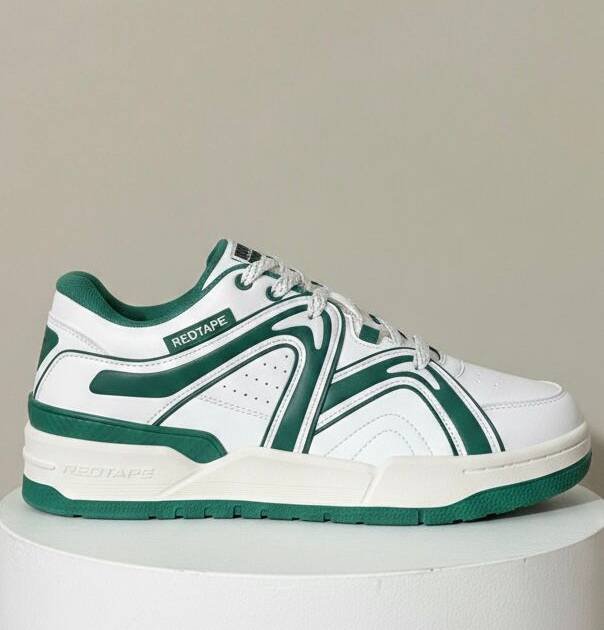 Green & White Athletic Sneaker – Fresh Style, Everyday Comfort RSL1406