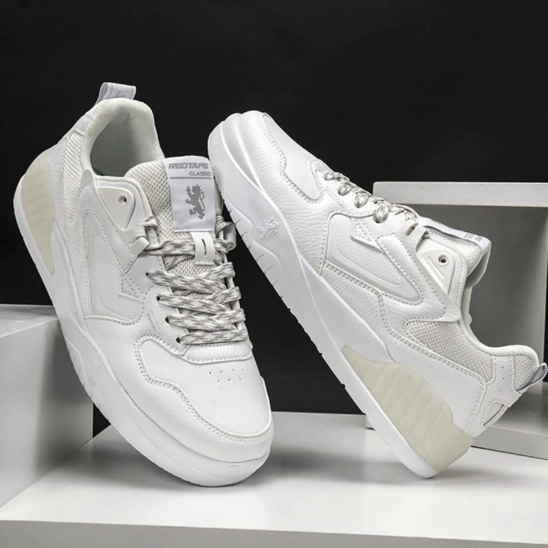 Redtape Full-white Casual Sneakers Shoes for Men (RSL 0665)