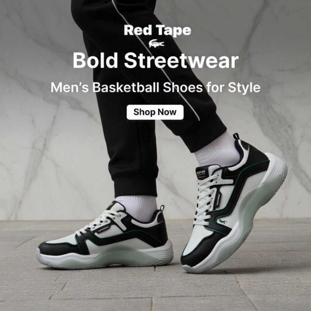 Red Tape Men’s Basketball-Style Shoes for Bold Streetwear Looks (RSL1387) - Image 3