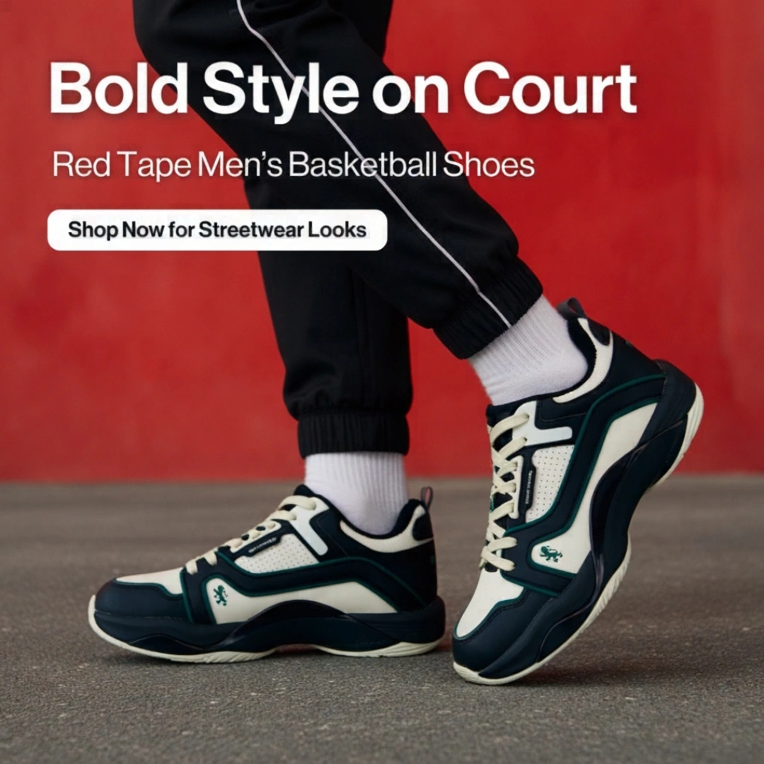 Red Tape Men’s Basketball-Style Shoes for Bold Streetwear Looks (RSL1387) - Image 4