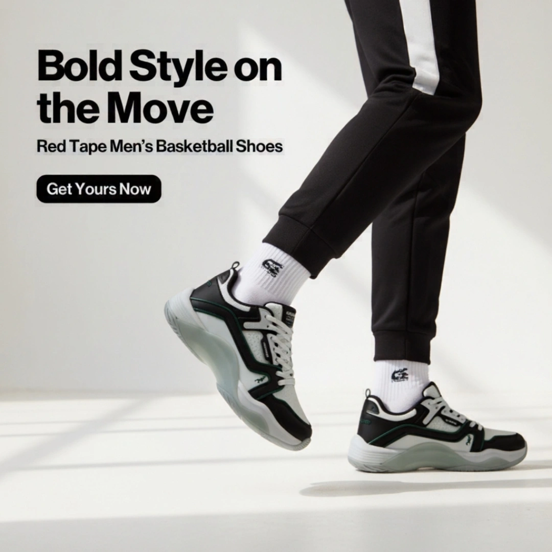Red Tape Men’s Basketball-Style Shoes for Bold Streetwear Looks (RSL1387) - Image 4