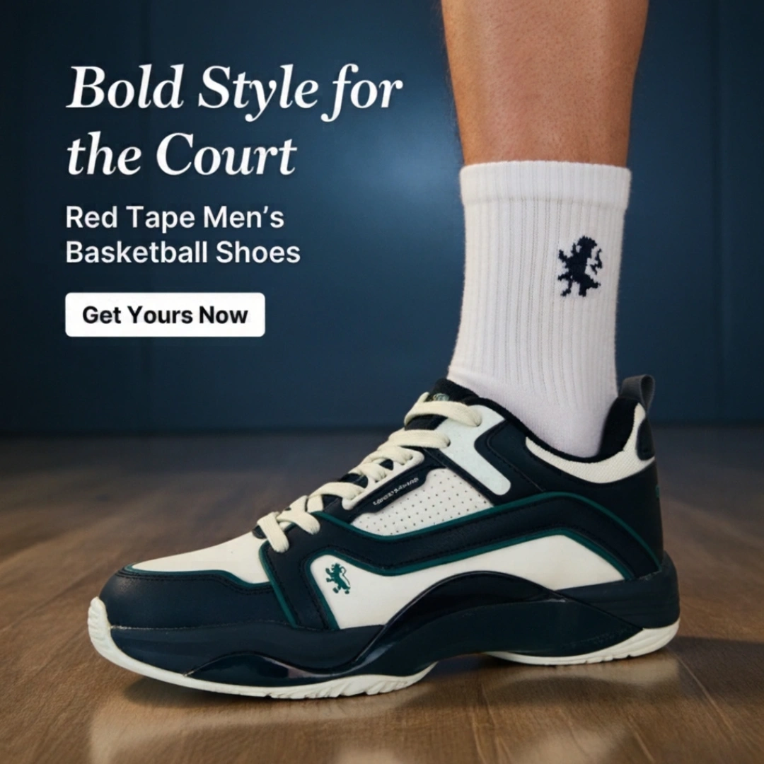 Red Tape Men’s Basketball-Style Shoes for Bold Streetwear Looks (RSL1387) - Image 5
