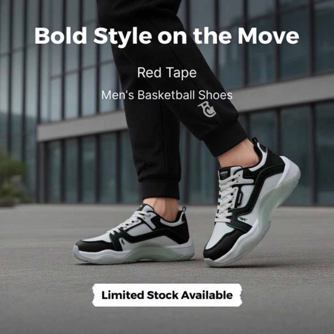 Red Tape Men’s Basketball-Style Shoes for Bold Streetwear Looks (RSL1387) - Image 5