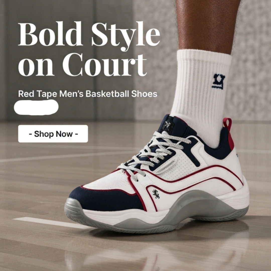 Red Tape Men’s Basketball-Style Shoes for Bold Streetwear Looks (RSL1387) - Image 4