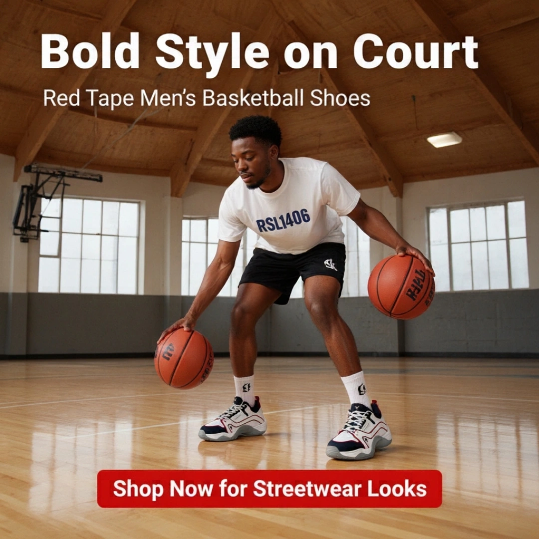 Red Tape Men’s Basketball-Style Shoes for Bold Streetwear Looks (RSL1387) - Image 5