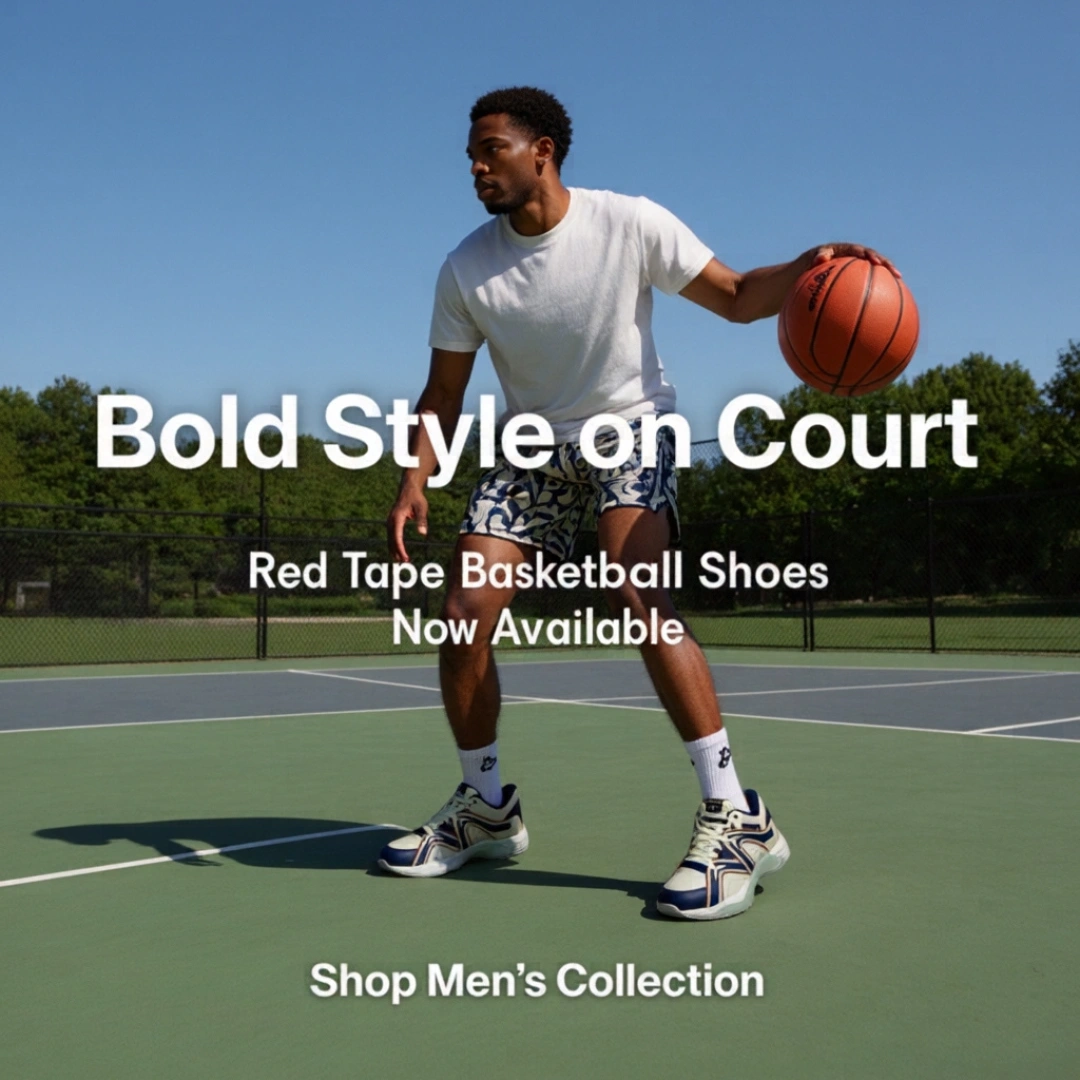 Red Tape Men’s Basketball-Style Shoes for Bold Streetwear Looks (RSL1405) - Image 4
