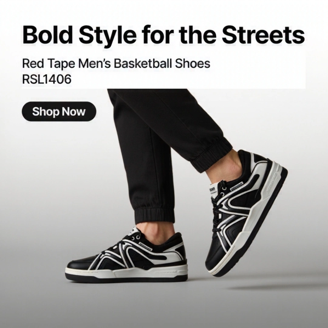 Red Tape Men’s Basketball-Style Shoes for Bold Streetwear Looks (RSL1407) - Image 3