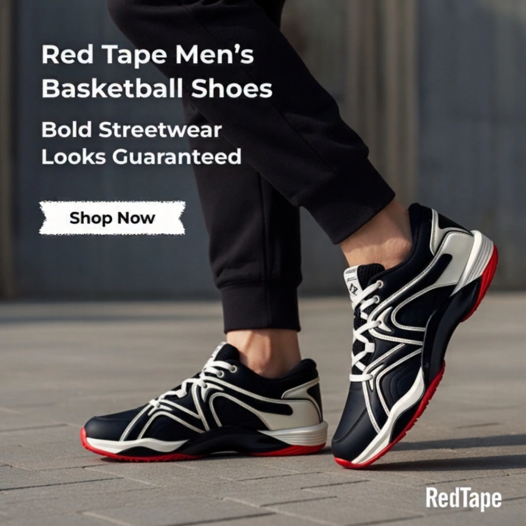 Red Tape Men’s Basketball-Style Shoes for Bold Streetwear Looks (RSL1407) - Image 5