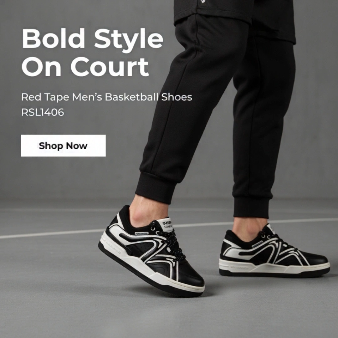 Red Tape Men’s Basketball-Style Shoes for Bold Streetwear Looks (RSL1407) - Image 5