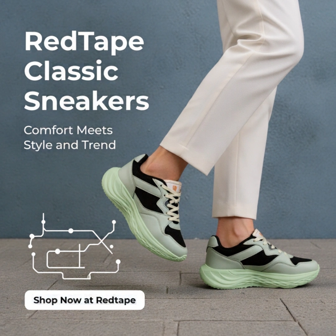 Red Tape Premium Lightweight Sports Shoes With Ultra Comfort - Image 4