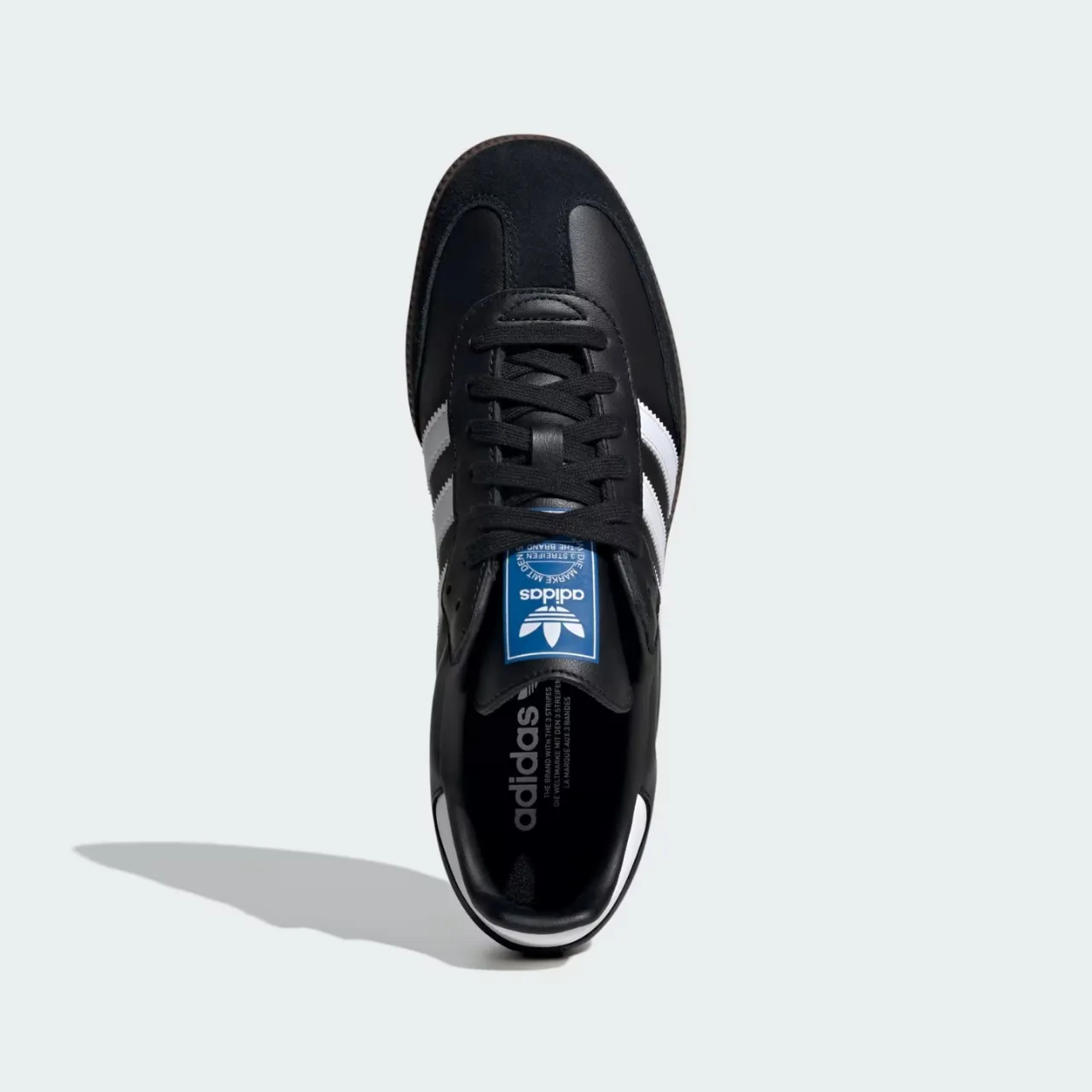 Men's Premium Samba Black White Casual Sneakers – Classic Low Top Fashion Shoes - Image 3