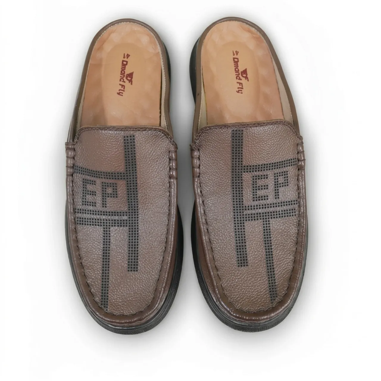 Premium Men's Half Casual Shoe - (Chocolate) - Image 2