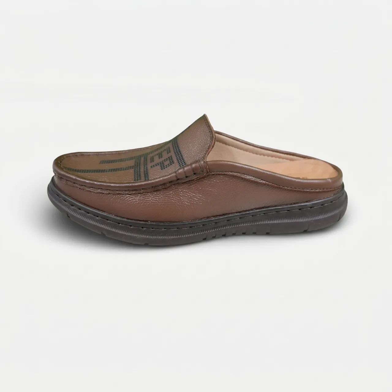Premium Men's Half Casual Shoe - (Chocolate) - Image 3